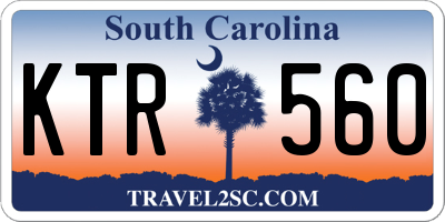 SC license plate KTR560