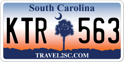SC license plate KTR563