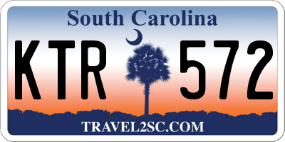 SC license plate KTR572