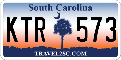 SC license plate KTR573