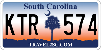 SC license plate KTR574