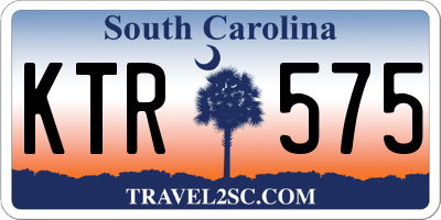 SC license plate KTR575
