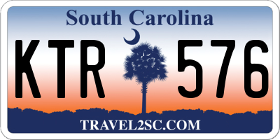 SC license plate KTR576
