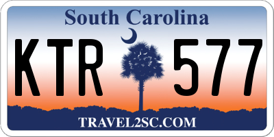 SC license plate KTR577