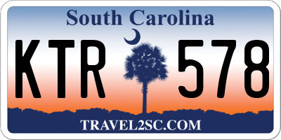 SC license plate KTR578