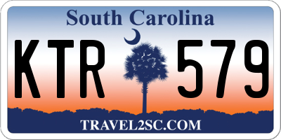SC license plate KTR579