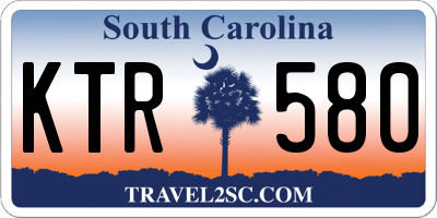 SC license plate KTR580