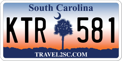 SC license plate KTR581