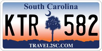 SC license plate KTR582