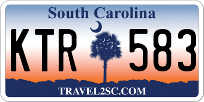 SC license plate KTR583
