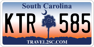 SC license plate KTR585