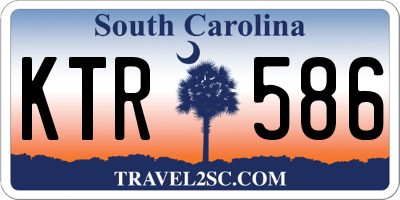 SC license plate KTR586