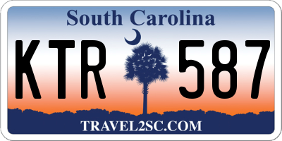 SC license plate KTR587