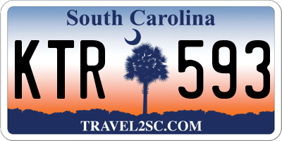 SC license plate KTR593