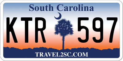 SC license plate KTR597