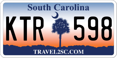 SC license plate KTR598