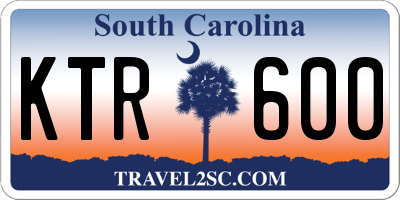 SC license plate KTR600
