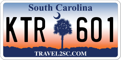 SC license plate KTR601