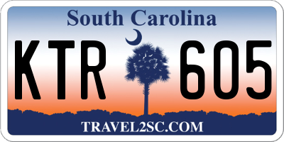 SC license plate KTR605