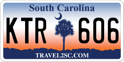 SC license plate KTR606