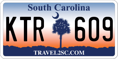 SC license plate KTR609