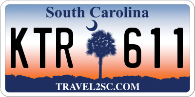 SC license plate KTR611
