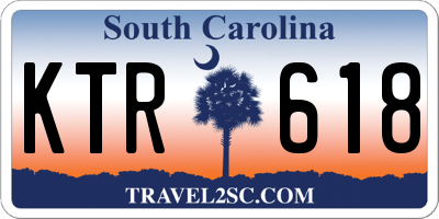 SC license plate KTR618
