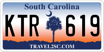 SC license plate KTR619