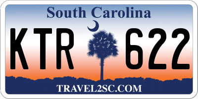 SC license plate KTR622