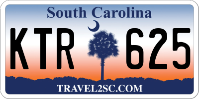 SC license plate KTR625