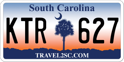 SC license plate KTR627