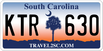 SC license plate KTR630