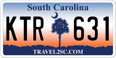 SC license plate KTR631