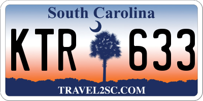 SC license plate KTR633