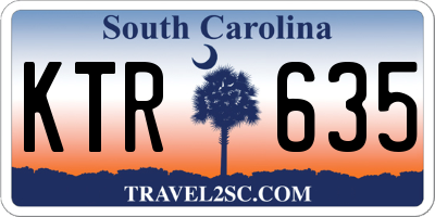 SC license plate KTR635