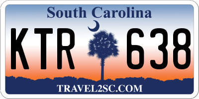 SC license plate KTR638