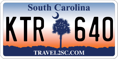 SC license plate KTR640