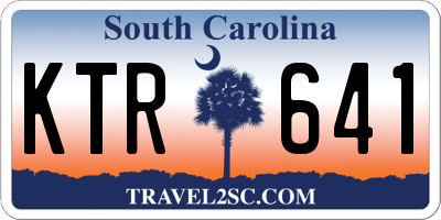 SC license plate KTR641