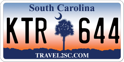 SC license plate KTR644