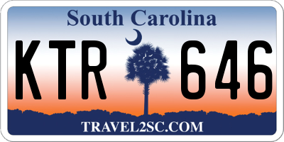 SC license plate KTR646