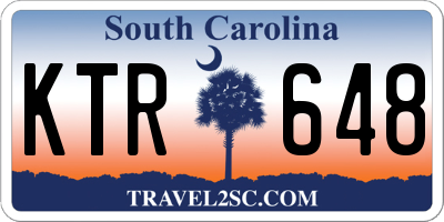 SC license plate KTR648