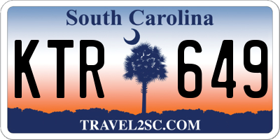 SC license plate KTR649