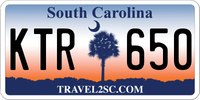 SC license plate KTR650