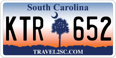 SC license plate KTR652
