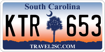 SC license plate KTR653