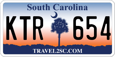 SC license plate KTR654