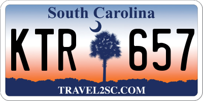 SC license plate KTR657
