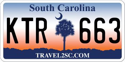 SC license plate KTR663