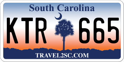 SC license plate KTR665