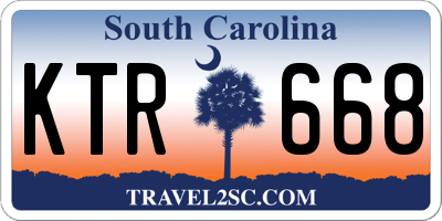 SC license plate KTR668